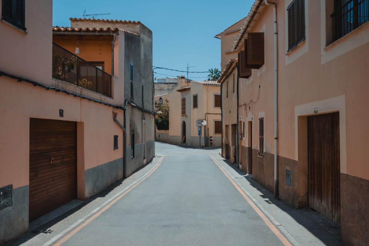 Een straatje op Mallorca