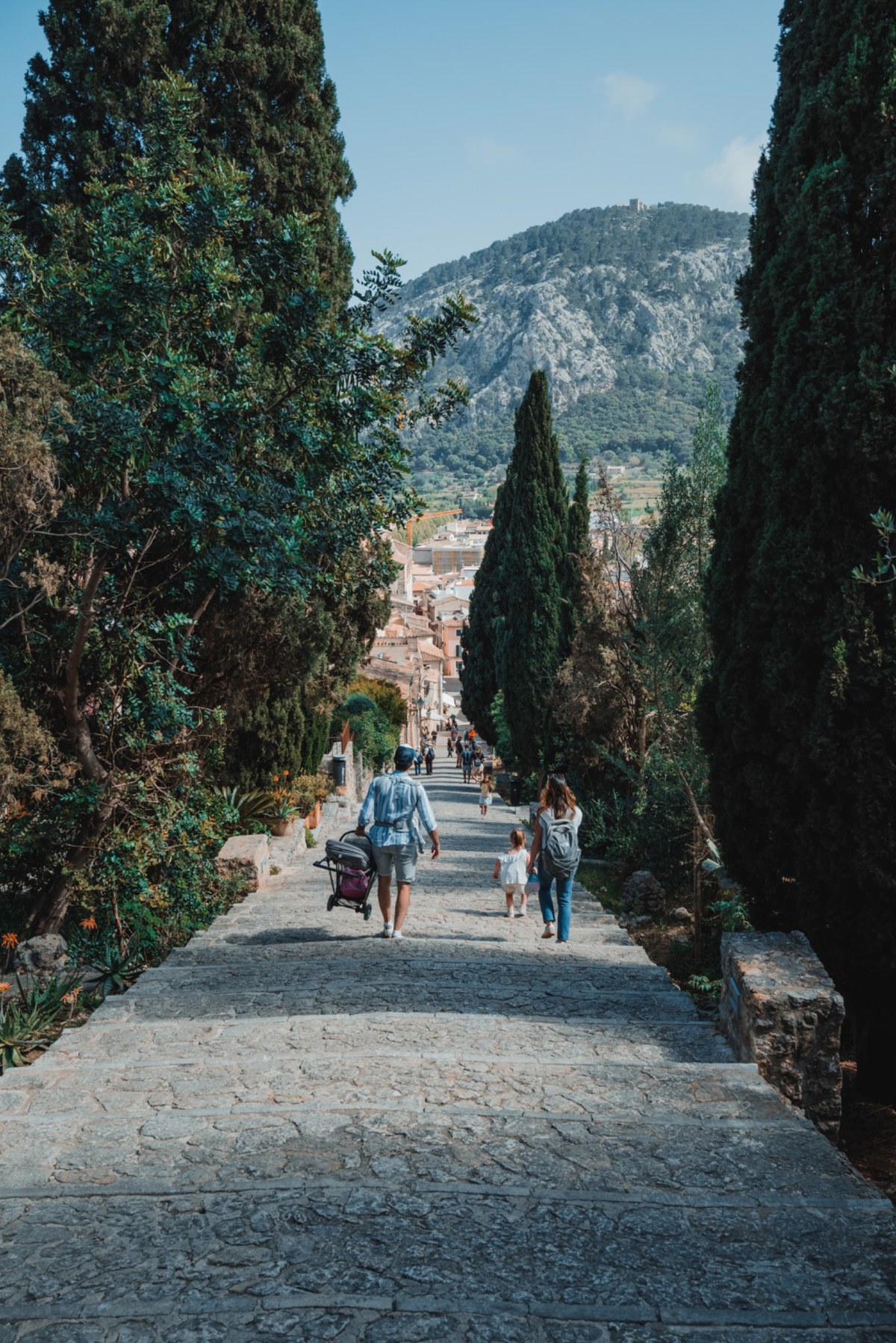 De lange trap in Pollenca