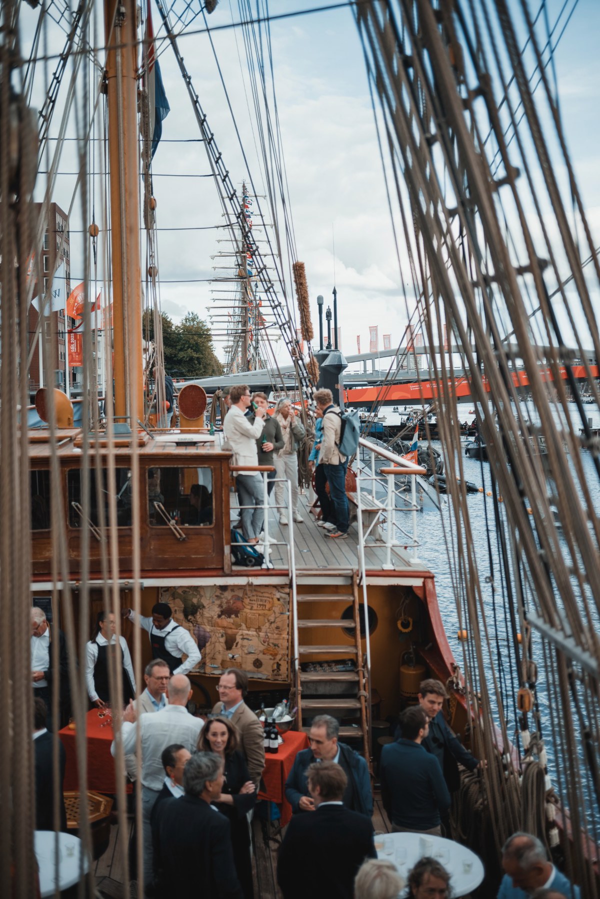 De borrel van DVME op de Bark Europa