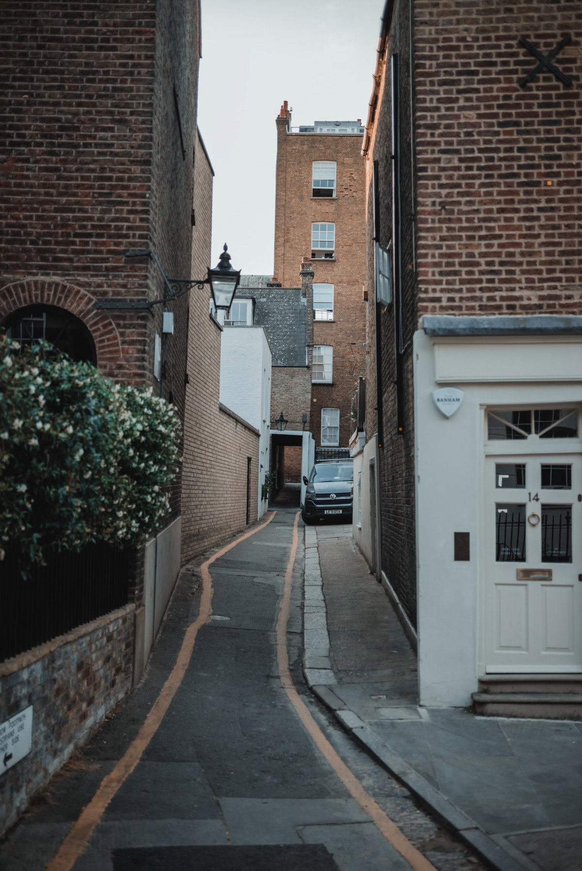 Een small straatje in Londen.