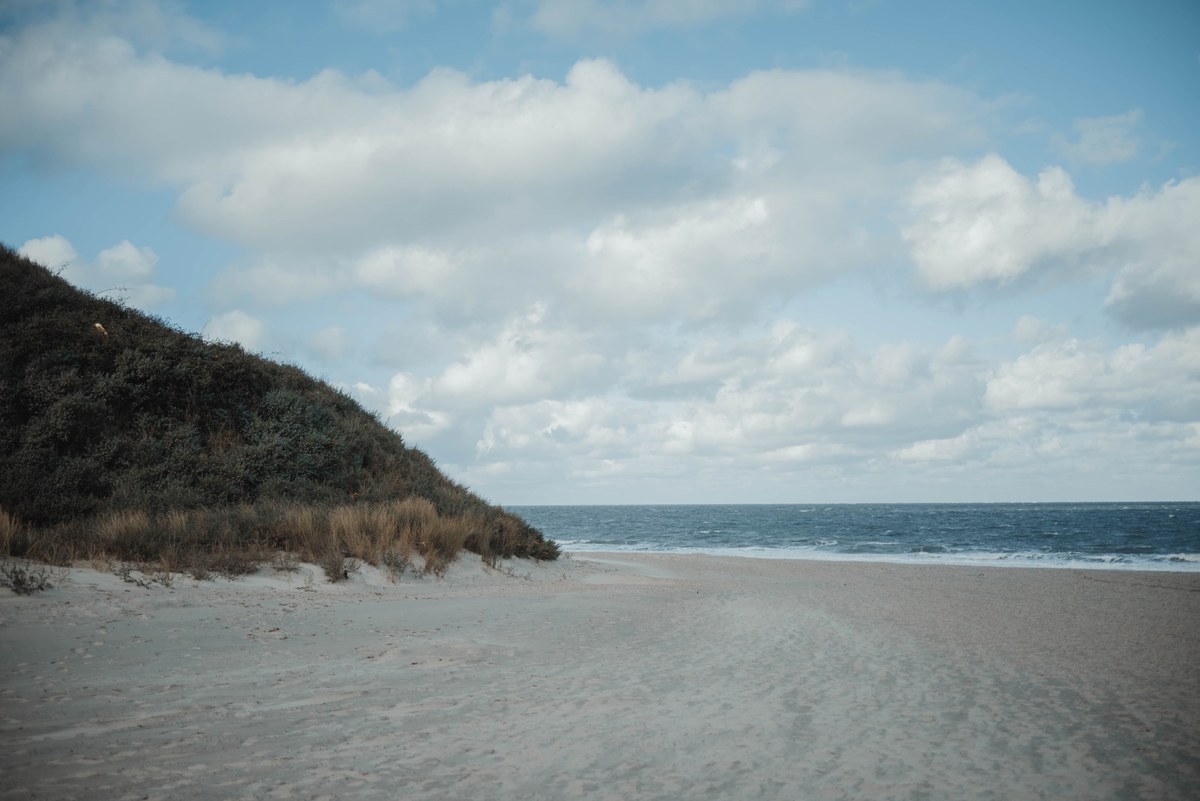 Een stuk strand in Zeeland.