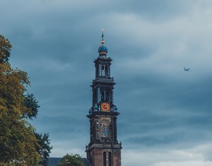 De munttoren in Amsterdam