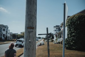 Straatpaal aan de Jersey Shore