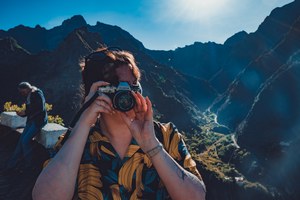 Veerle maakt een foto