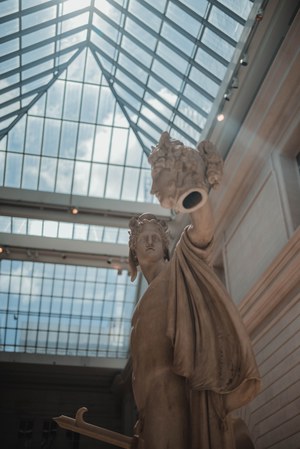 Een beeld van Medusa