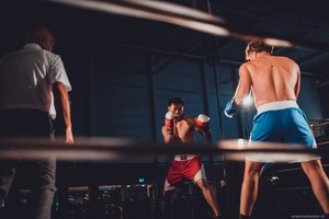 Twee boksers in de ring