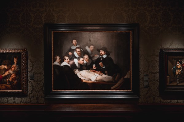 De anatomische les van Dr Nicolaes Tulp van Rembrandt van Rijn 1632 in het Mauritshuis