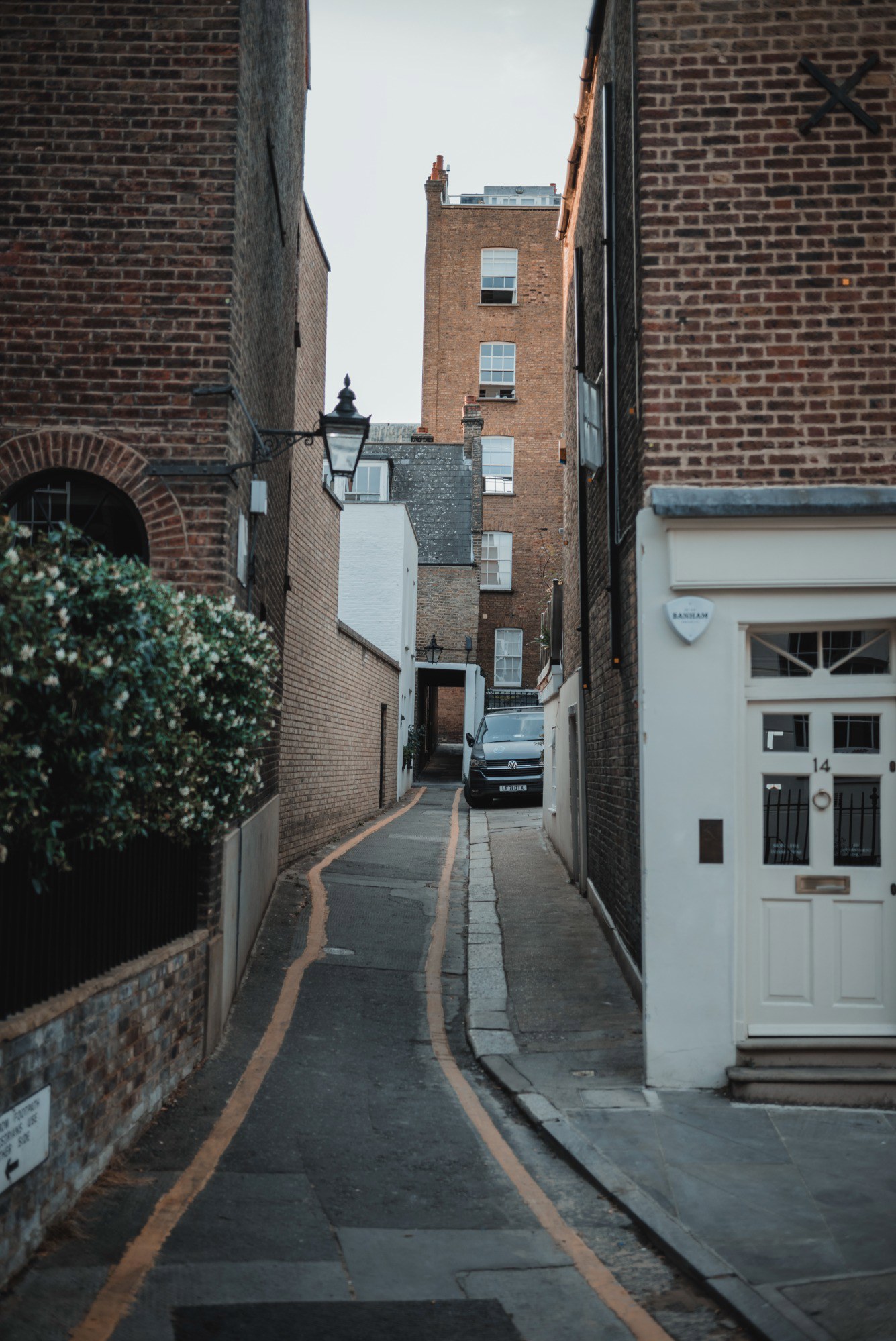 Een small straatje in Londen.