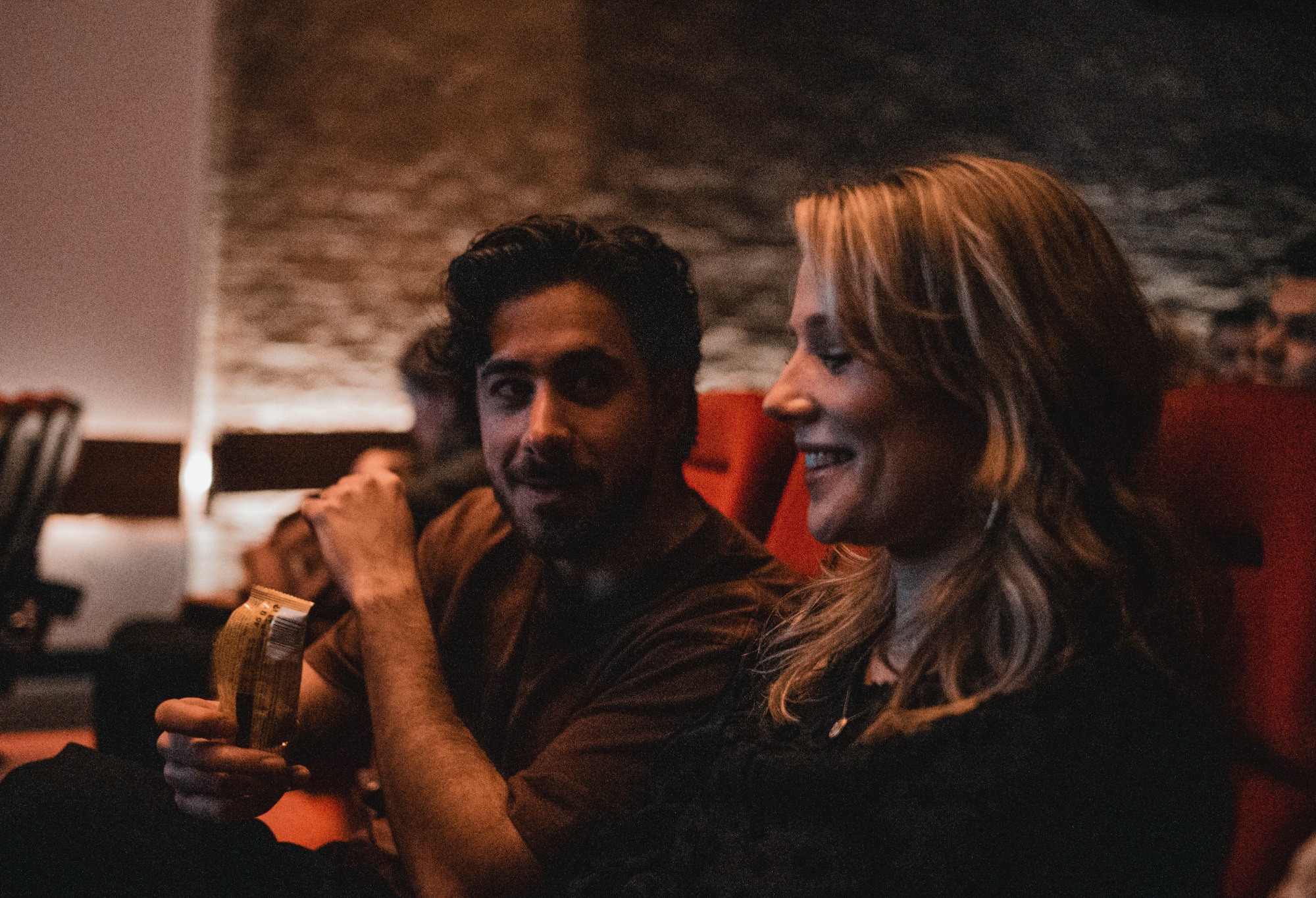 Janneke Luijten en Bertan Topbac bij de premiere